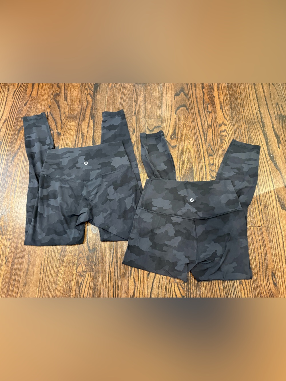 Pair of lululemon athletica Black Camo Leggings